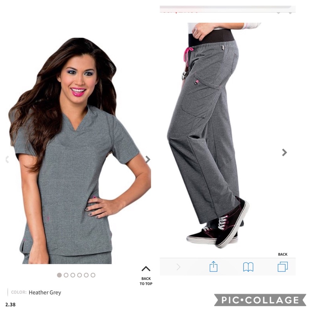 New Grey Smitten Scrubs